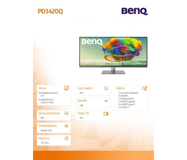 BenQ PD3420Q - 744056 - zdjęcie 8